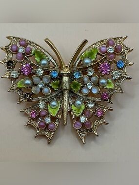 Vintage Arthur Pepper "ART" Signed Butterfly Brooch/Pin